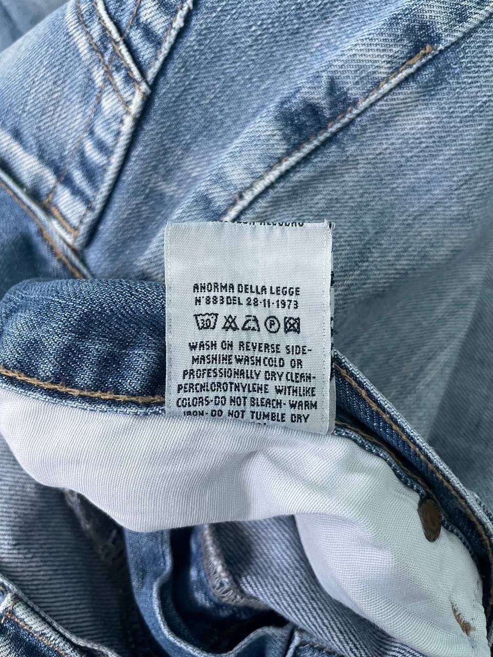 Armani × Hysteric Glamour × Le Grande Bleu (L.G.B.) Armani 00s vintage wide leg carpenter baggy fit jeans denim Size US 34 / EU 50 - 9 Thumbnail