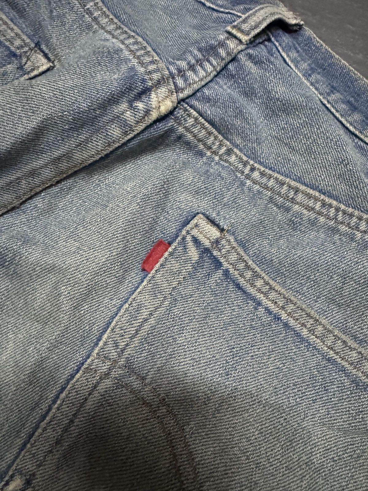 Levi's Vintage Levis Rindem 501 selvedge Cropped jeans Size US 35 - 7 Thumbnail