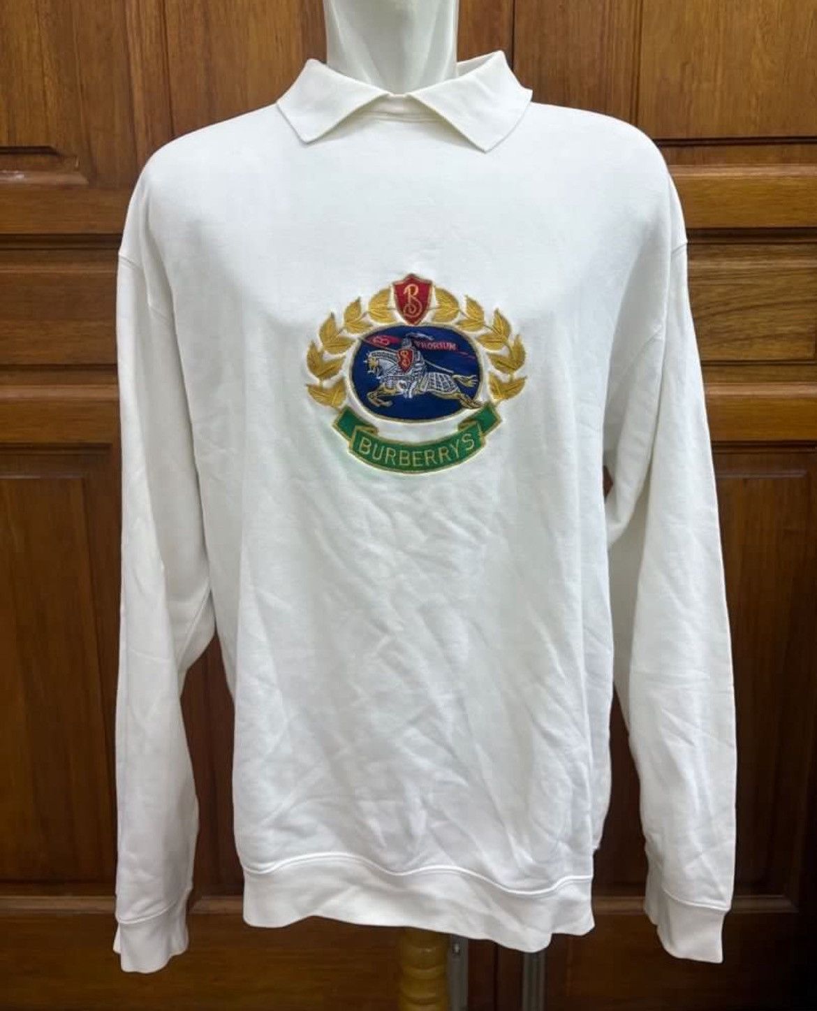 Burberry Vintage Burberry Prorsum Crest Logo Sweatshirt Crewneck Size US L / EU 52-54 / 3 - 1 Thumbnail