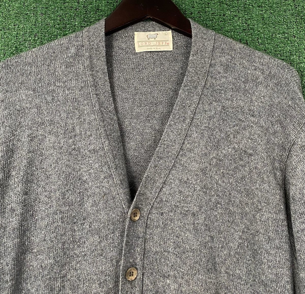 Other 70’s Lord Jeff Grey Wool Blend Cardigan Sweater Men’s Large Size US L / EU 52-54 / 3 - 2 Thumbnail