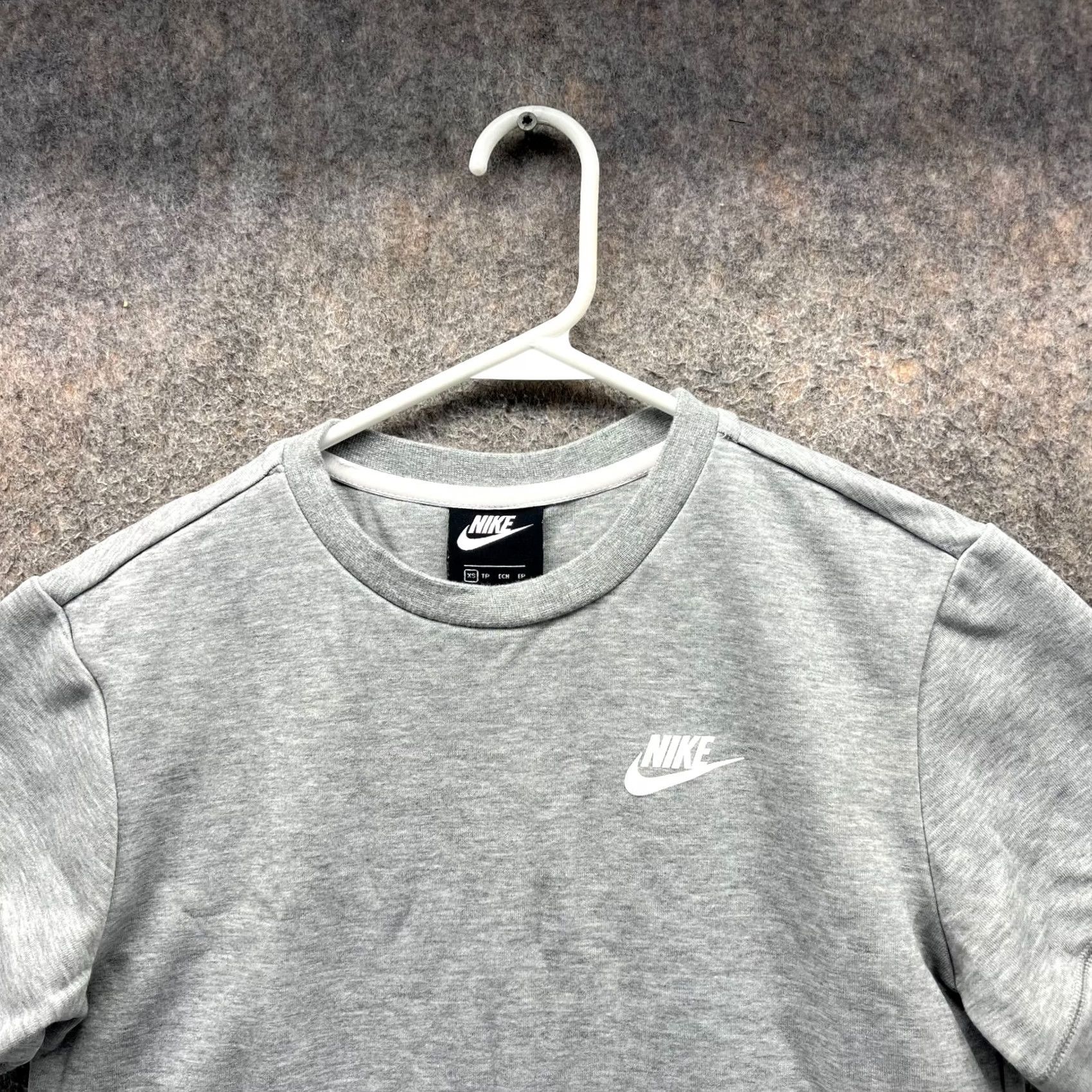 Nike VINTAGE Nike Shirt Dress Womens XS Heather Gray Fleece Pockets Knee Length Casual 90s Womens Dress Size XS / US 0-2 / IT 36-38 - 7 Thumbnail