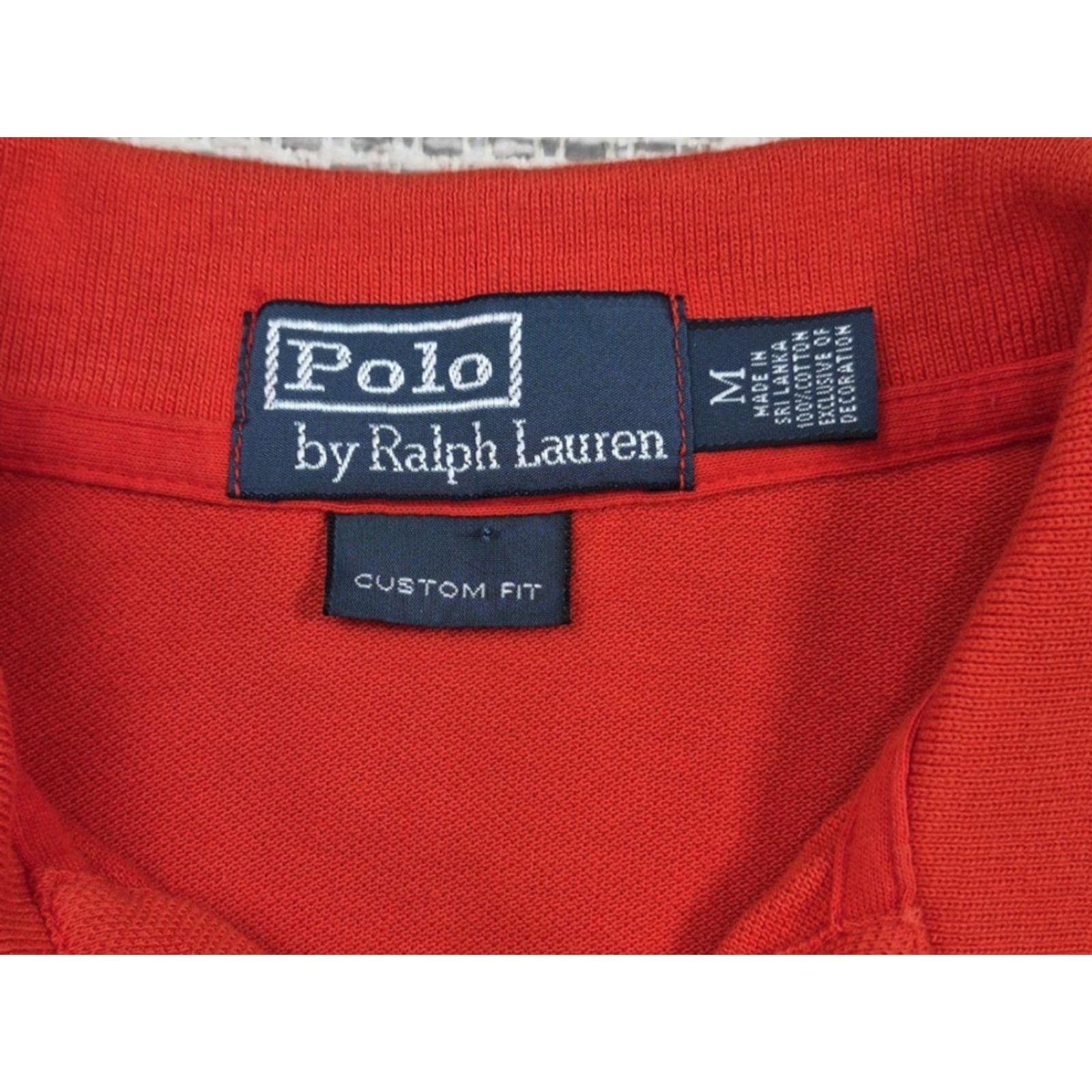 Polo Ralph Lauren Polo Ralph Lauren Polo Shirt Mens Medium Red Custom Fit Cotton Pique Knit Size US M / EU 48-50 / 2 - 4 Thumbnail