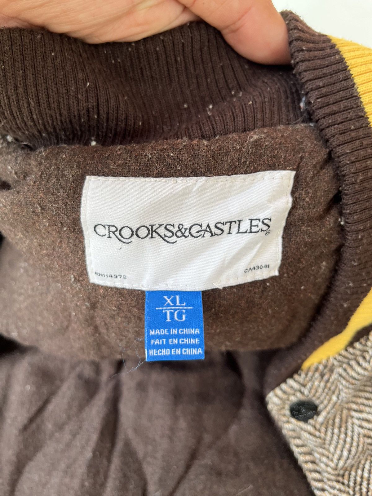 Crooks & Castles × Vintage Vtg Crooks & Castles Varsity Wool Jacket Size US XL / EU 56 / 4 - 9 Thumbnail