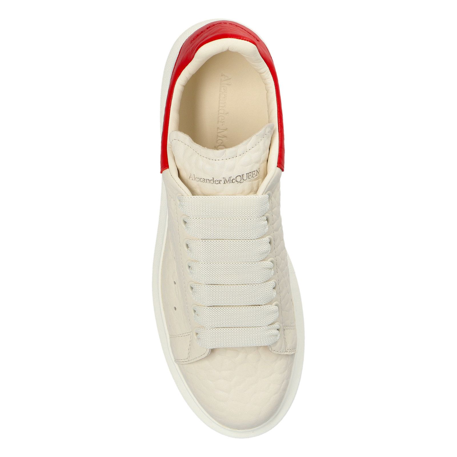 Alexander McQueen ALEXANDER MCQUEEN Oversized $760 Men's Off White/Red Sneaker Size US 10.5 / EU 43-44 - 4 Thumbnail