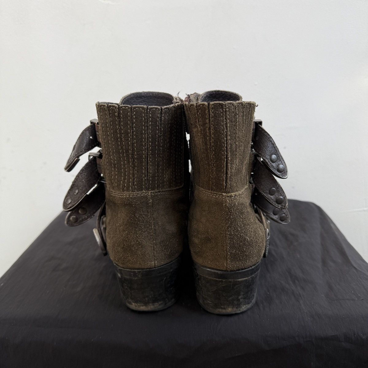 Japanese Brand Pavement Cowboy Western Boots With Buckles Detail Size US 9 / IT 39 - 5 Thumbnail