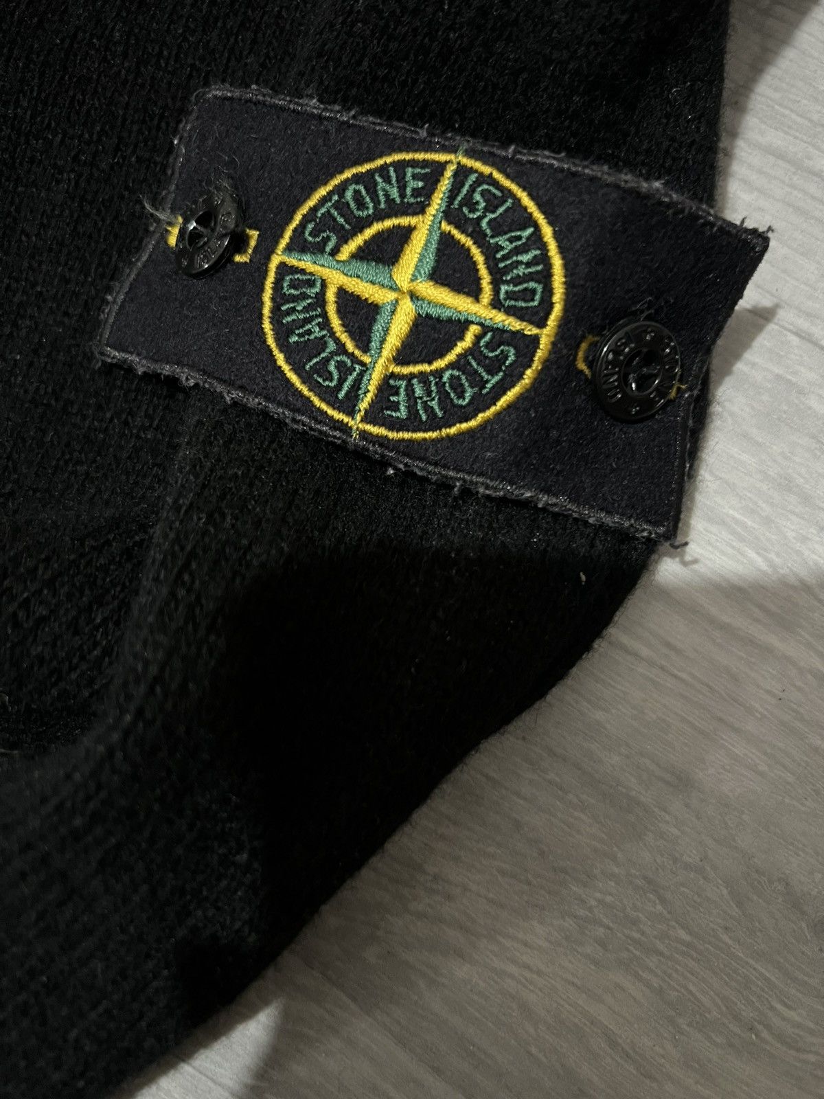 Stone Island Stone Island Knitted Lambswool Half Button Zip noir. Size US S / EU 44-46 / 1 - 5 Thumbnail