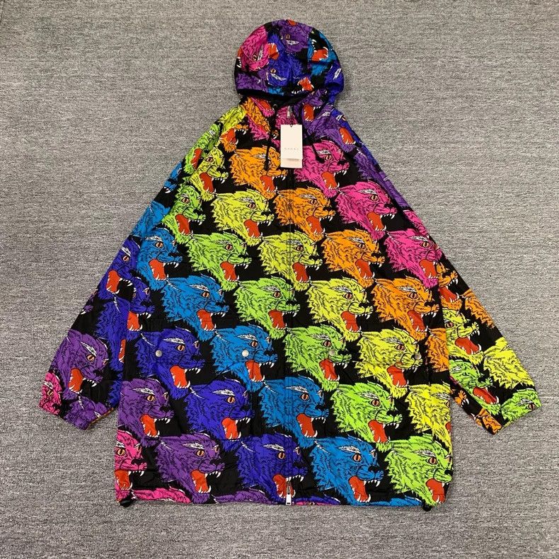 Gucci Gucci Tiger head graffiti full-print windbreaker jacket 250 Size US L / EU 52-54 / 3 - 1 Thumbnail