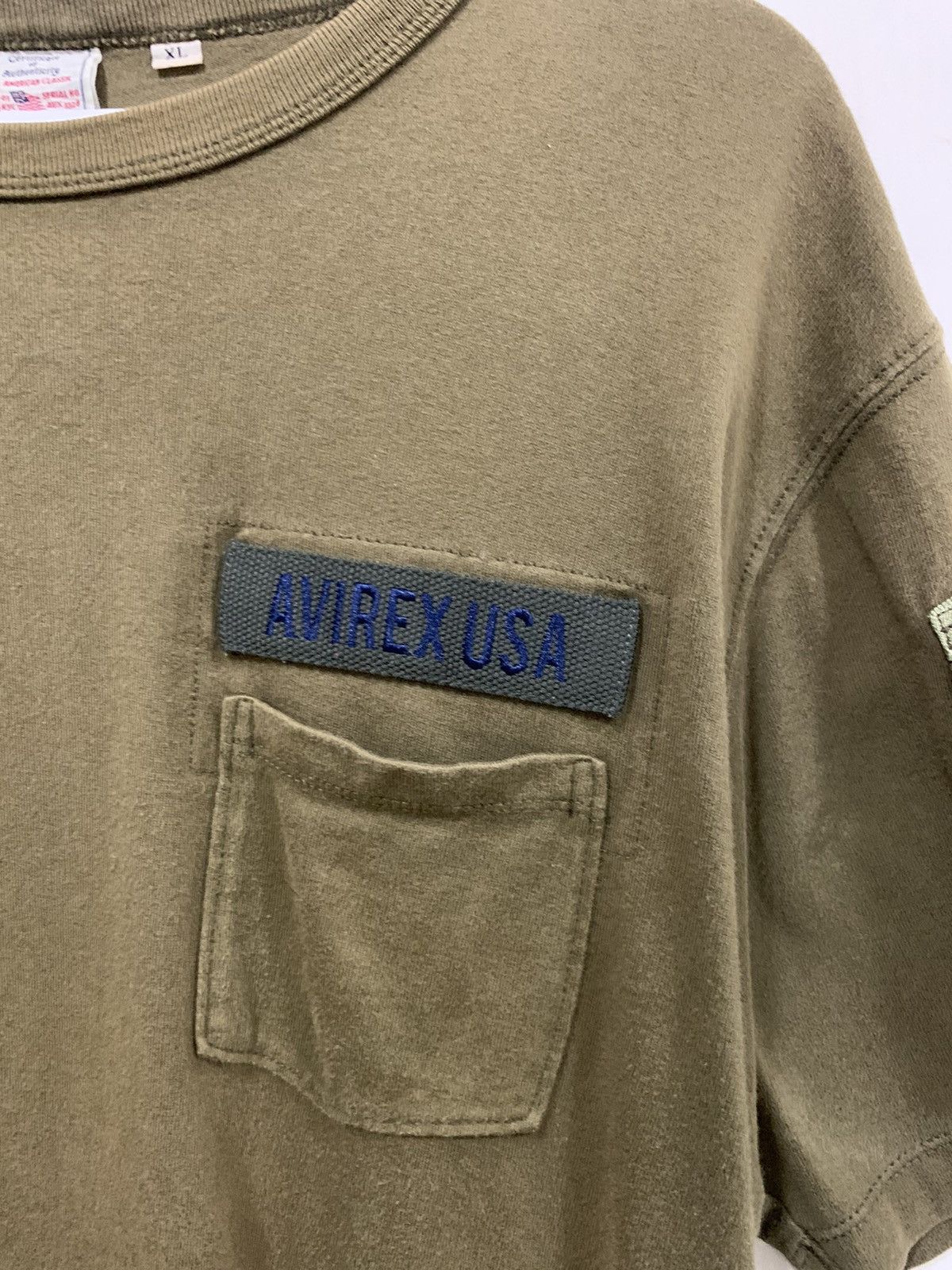 Avirex 🔥 🔥🔥 Avirex USA Army Style T-shirt Faded Colour Size US XL / EU 56 / 4 - 2 Thumbnail