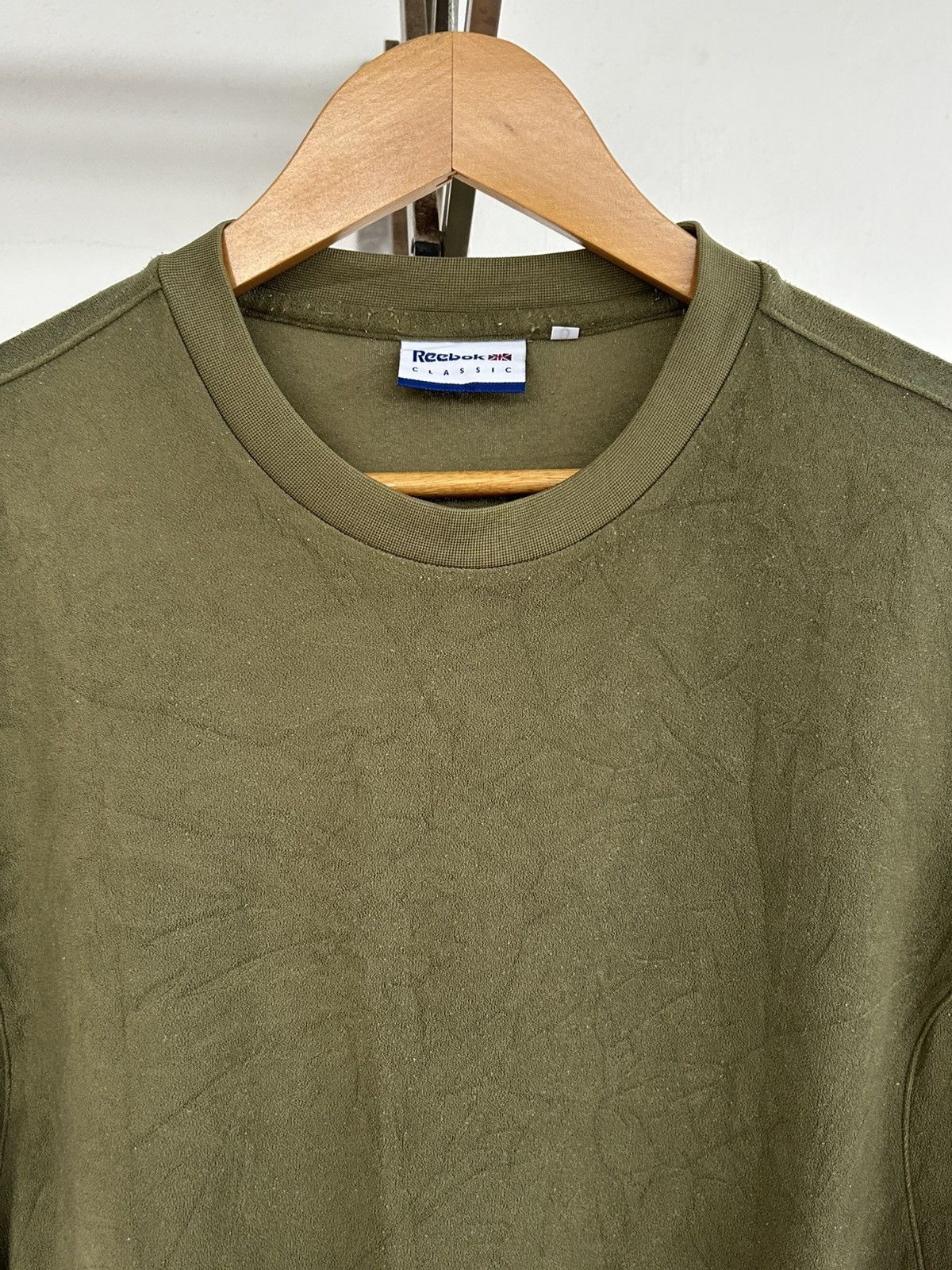 Reebok Reebok Olive Tee Size US L / EU 52-54 / 3 - 3 Thumbnail
