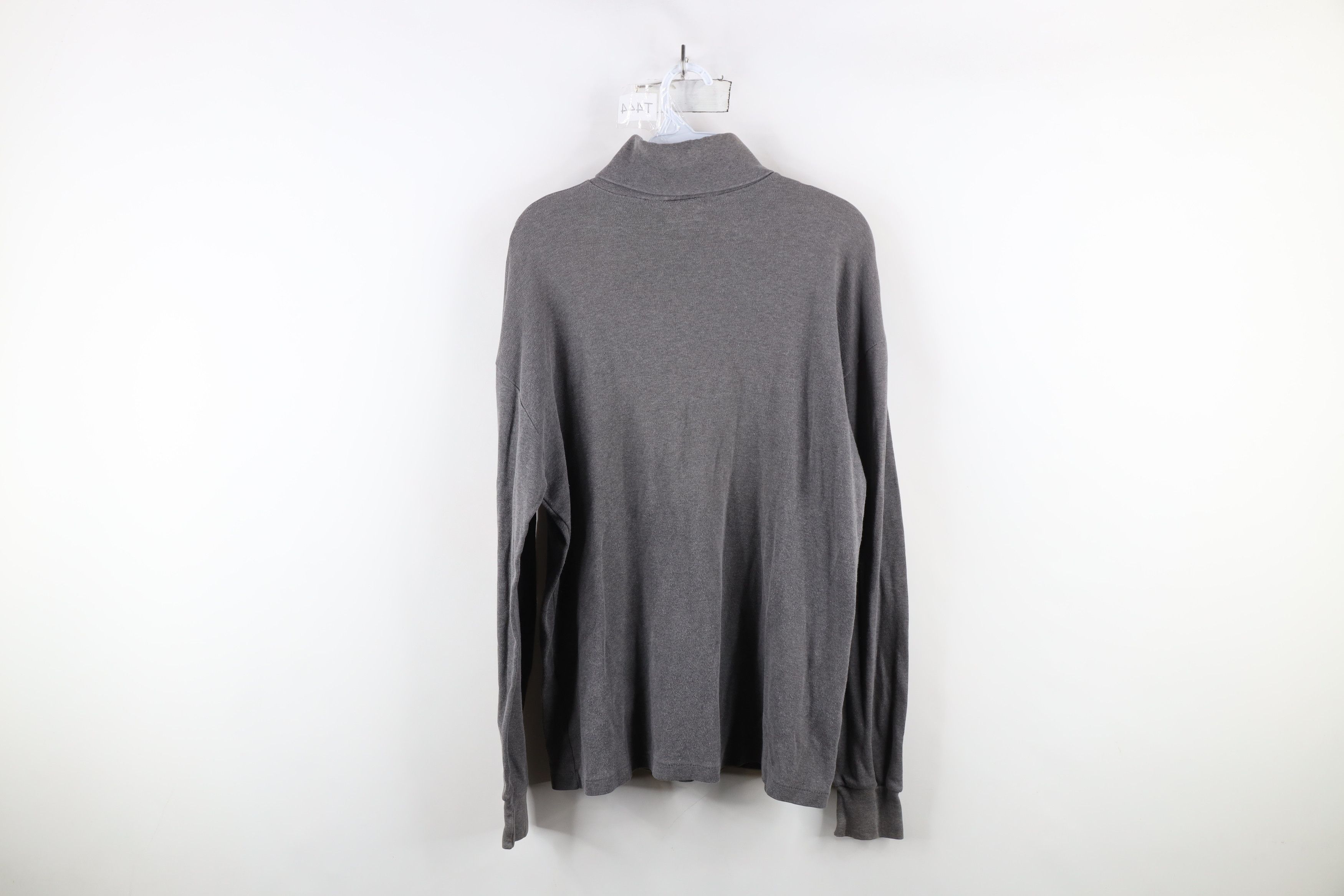 Vintage × Woolrich Woolen Mills Vintage 90s Woolrich Turtleneck T-Shirt Gray Cotton USA Size US L / EU 52-54 / 3 - 10 Thumbnail