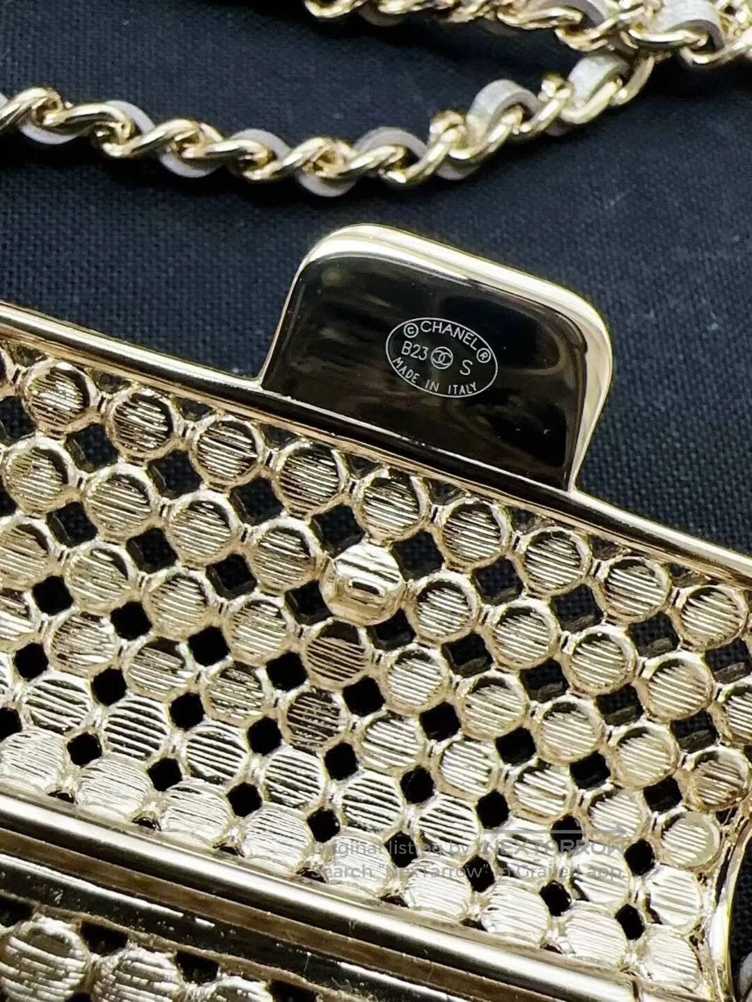 Chanel Chanel 23S Gold Diamond Bag Pendant Necklace. Size ONE SIZE - 9 Thumbnail