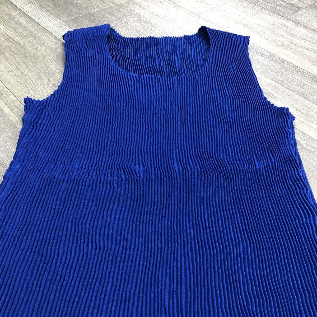 Issey Miyake × Japanese Brand × Vintage Vtg Arte Soie Issey Miyake Pleats Please Inspired Tank Tops Size M / US 6-8 / IT 42-44 - 3 Thumbnail