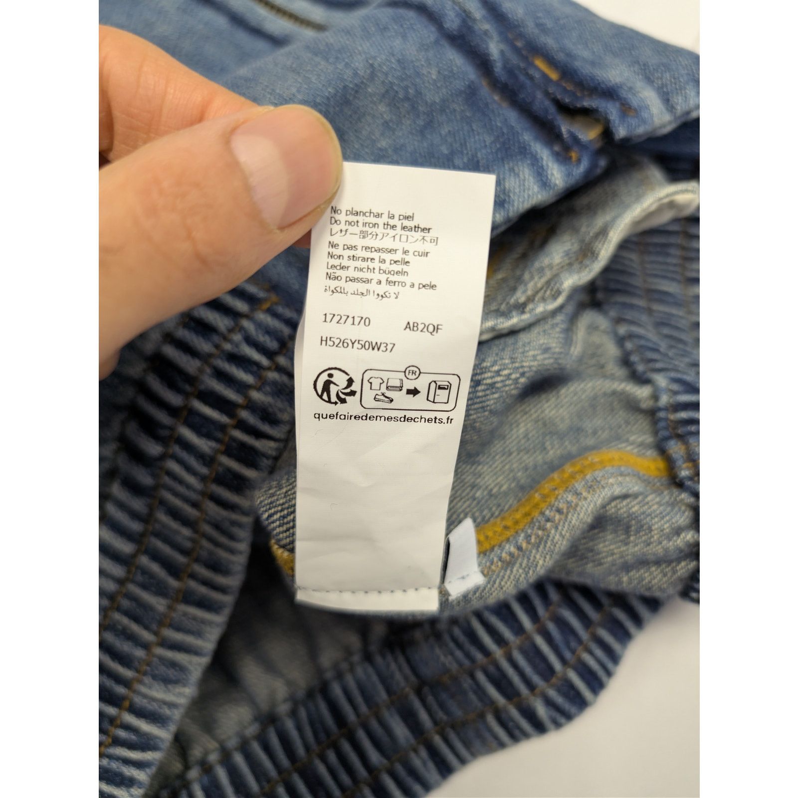 Loewe o1rshd1 Hybrid Denim Azul Zip-up Jacket in Blue Size US M / EU 48-50 / 2 - 20 Thumbnail