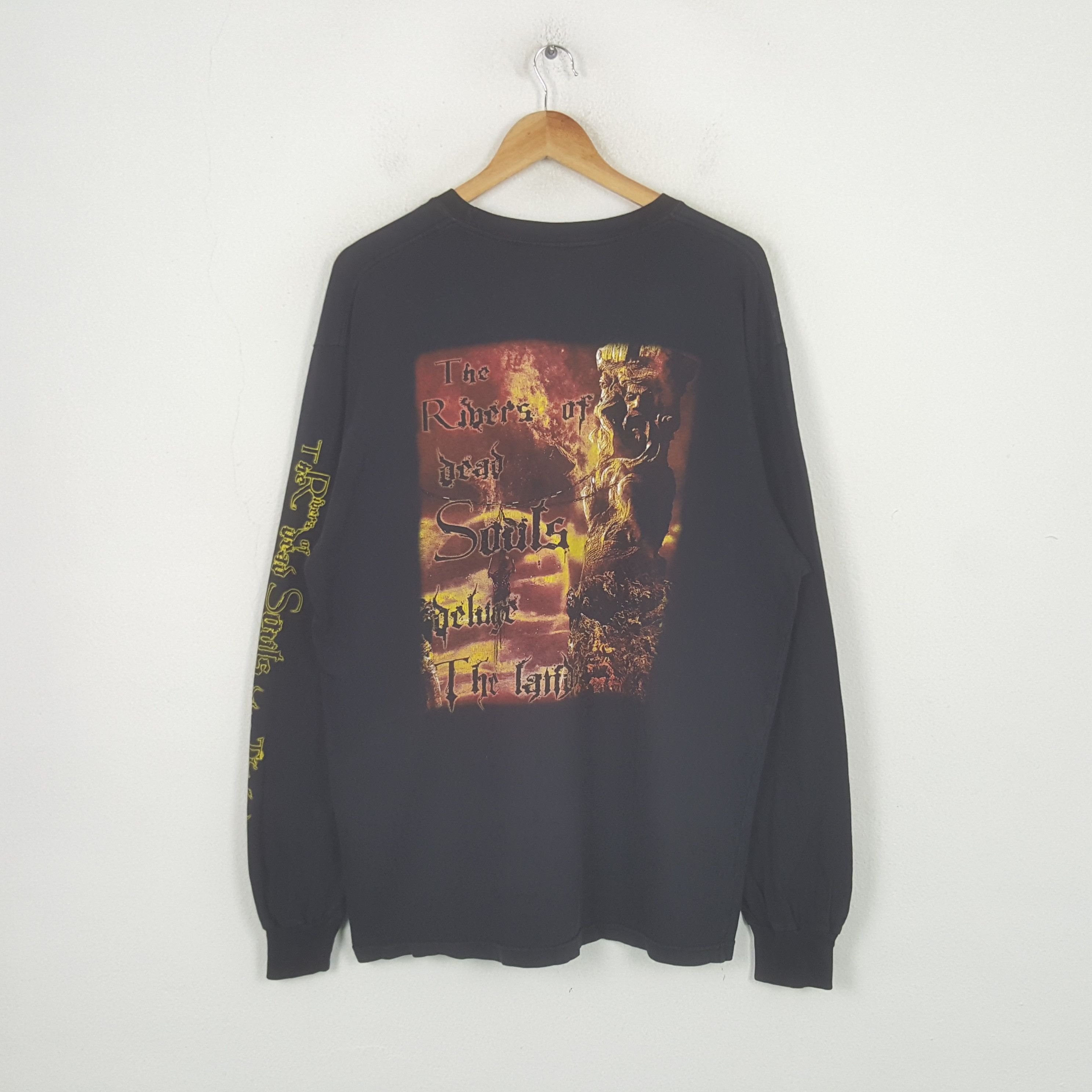 Band Tees Vintage Angelcorpse The Ribers Of Dead Metal Tshirt RR29 Size US XL / EU 56 / 4 - 3 Thumbnail