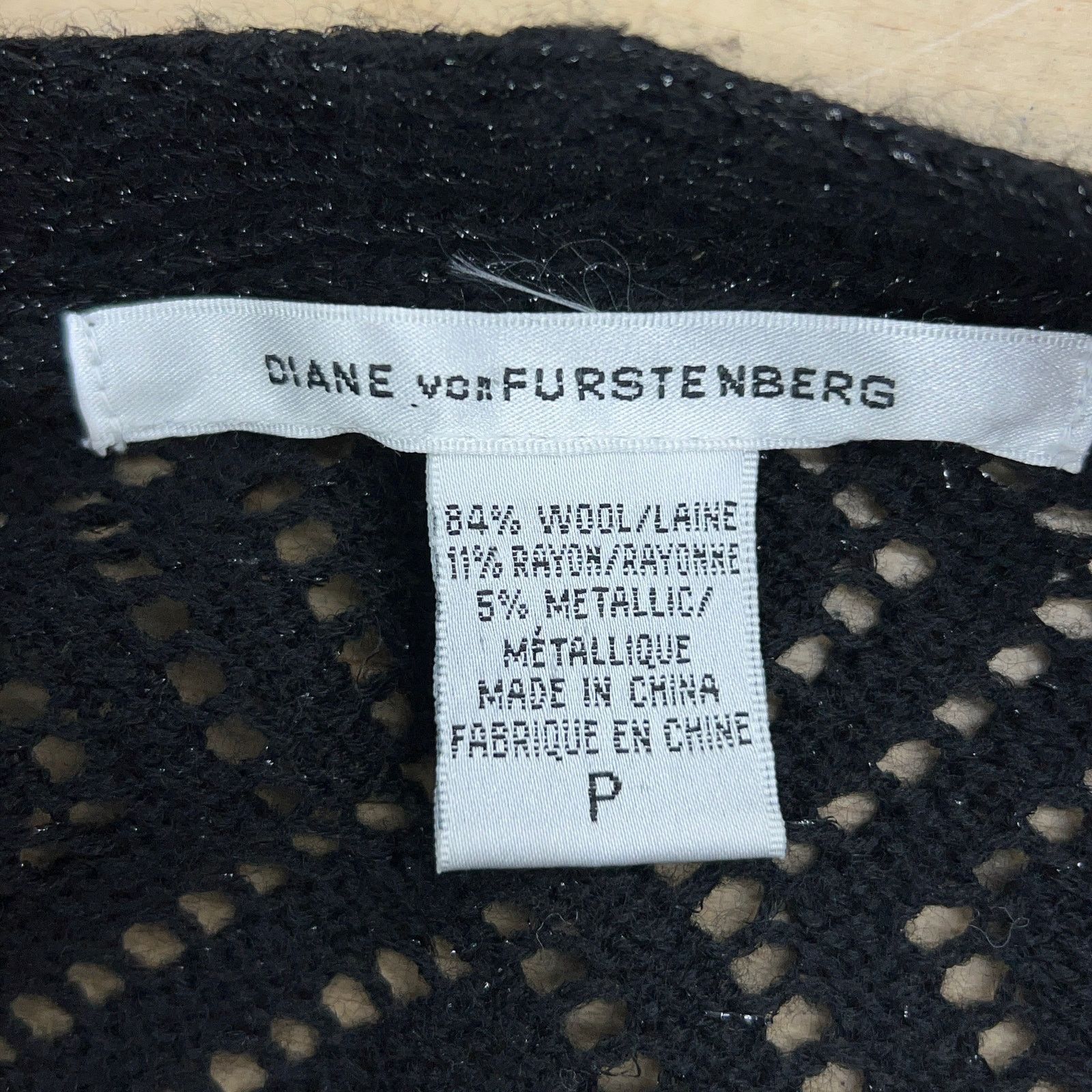 Diane von Furstenberg Diane Von Furstenberg Size P US XS Shrug Top Wool Knit Tie Size XS / US 0-2 / IT 36-38 - 11 Thumbnail