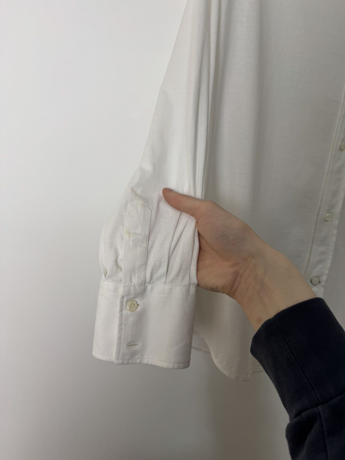 Brunello Cucinelli Brunello Cucinelli White Cotton Slim Fit Shirt Made in Italy Size US L / EU 52-54 / 3 - 6 Thumbnail