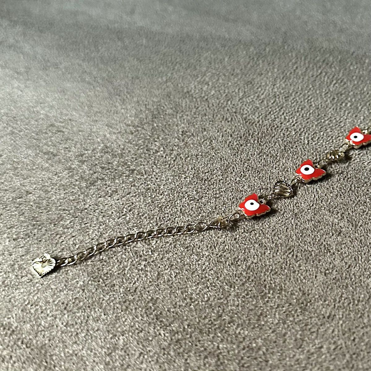 Other 🌿Red Evil Eye Charm Bracelet - 18K Gold🌿 Size ONE SIZE - 3 Thumbnail
