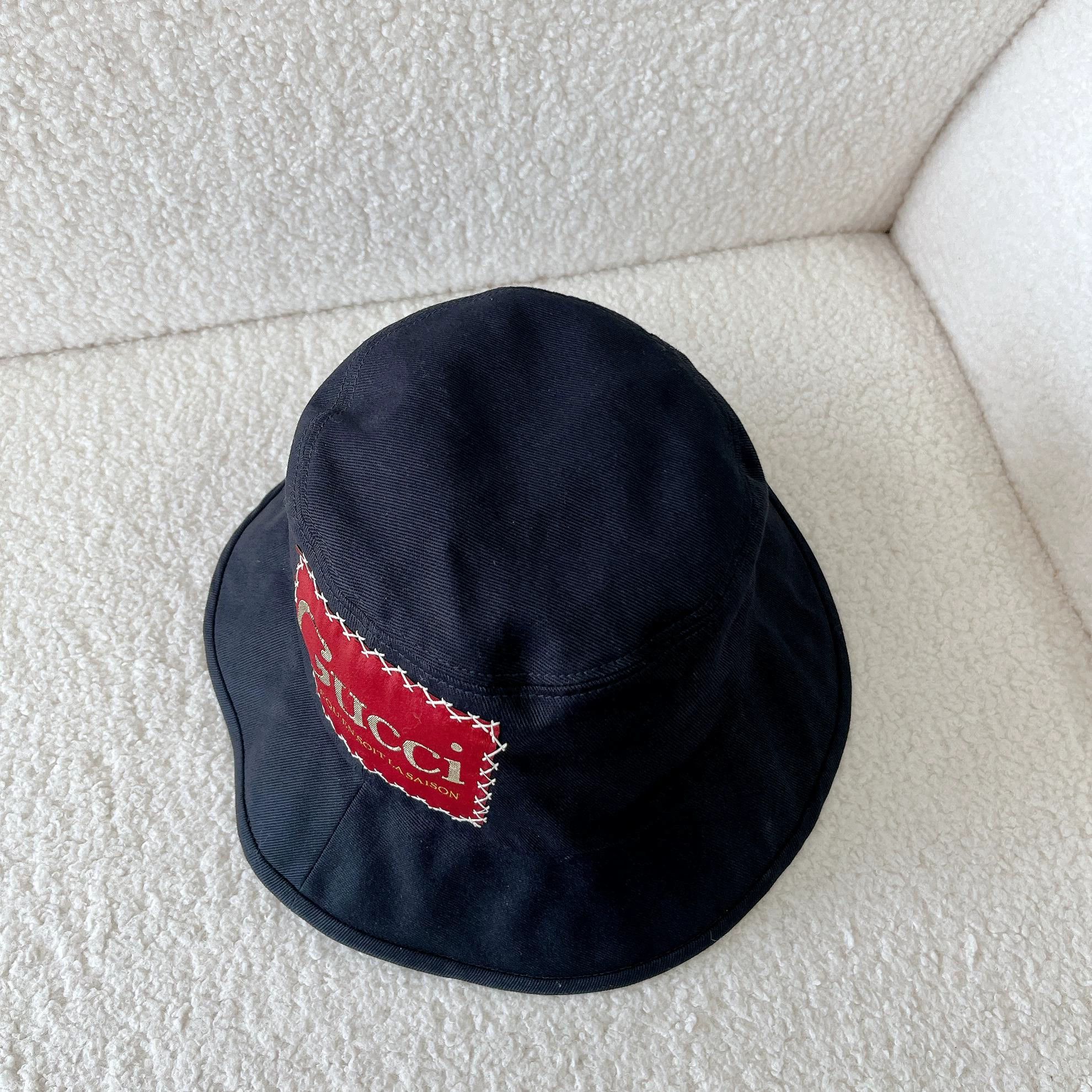 Gucci Gucci Black Bucket Hat M (58) Size ONE SIZE - 5 Thumbnail