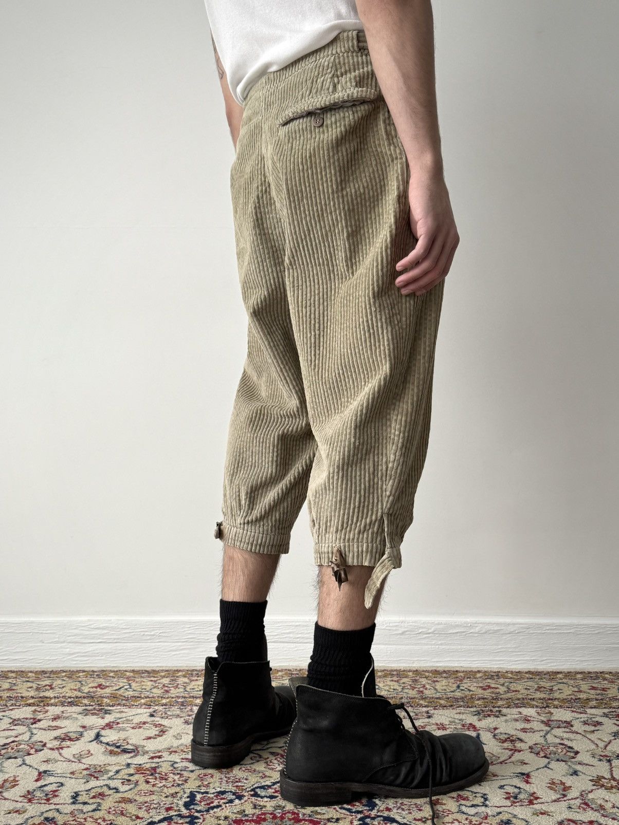 Vintage 1950s Vintage German Hunting Plus Fours Corduroy Trousers Size US 30 / EU 46 - 2 Thumbnail