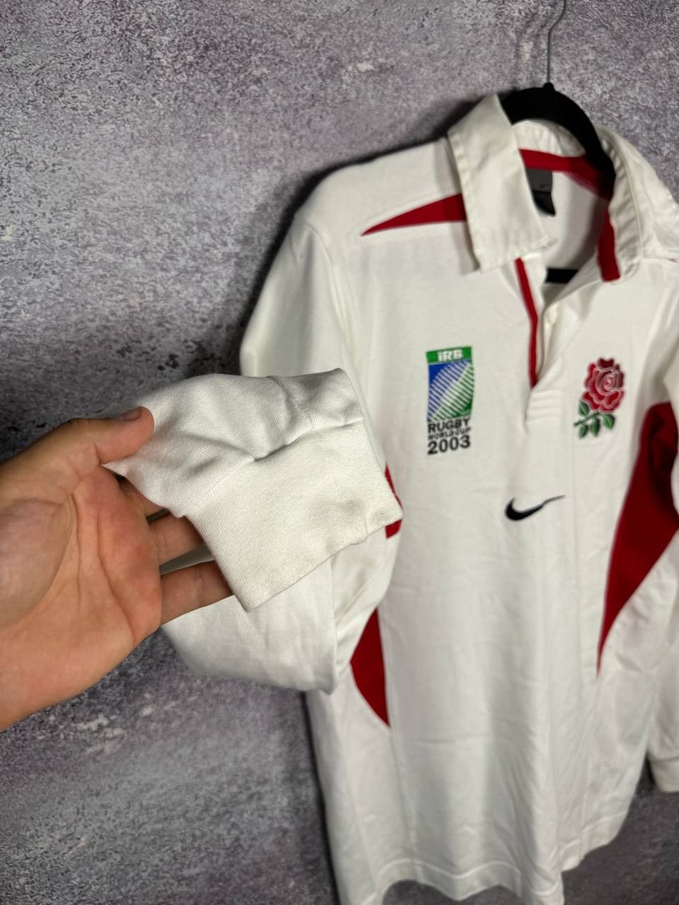 Nike ENGLAND RUGBY SHIRT 2003 Nike Home World Cup Jersey Size US S / EU 44-46 / 1 - 7 Thumbnail