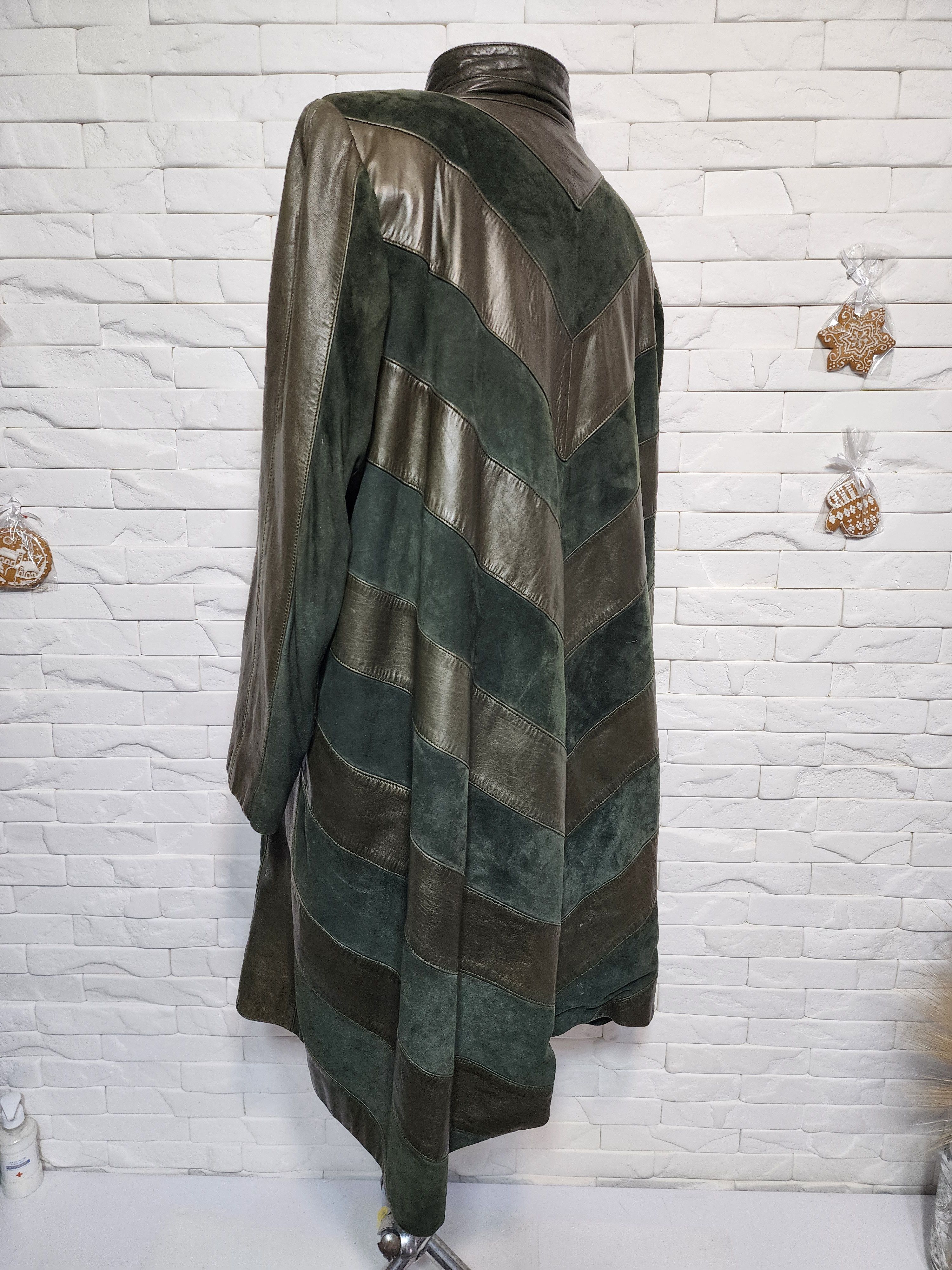 Other Green Leather Jacket: Womrn's Button Coat Size 3XL / US 20-22 - 6 Thumbnail
