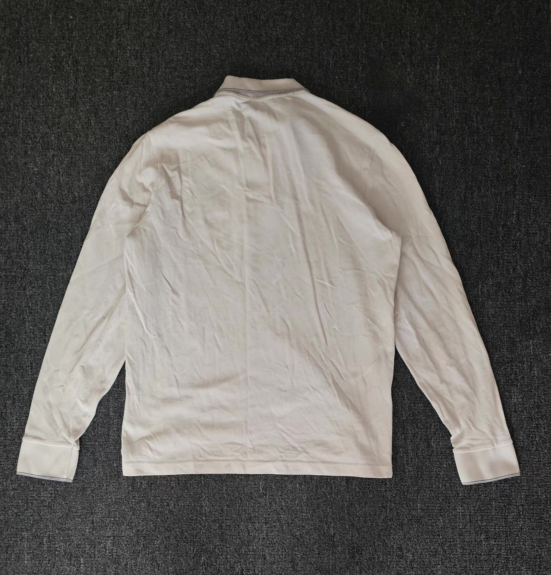 Moncler Moncler Men's Beige Long Sleeve Polo Shirt Q4 Size US L / EU 52-54 / 3 - 4 Thumbnail