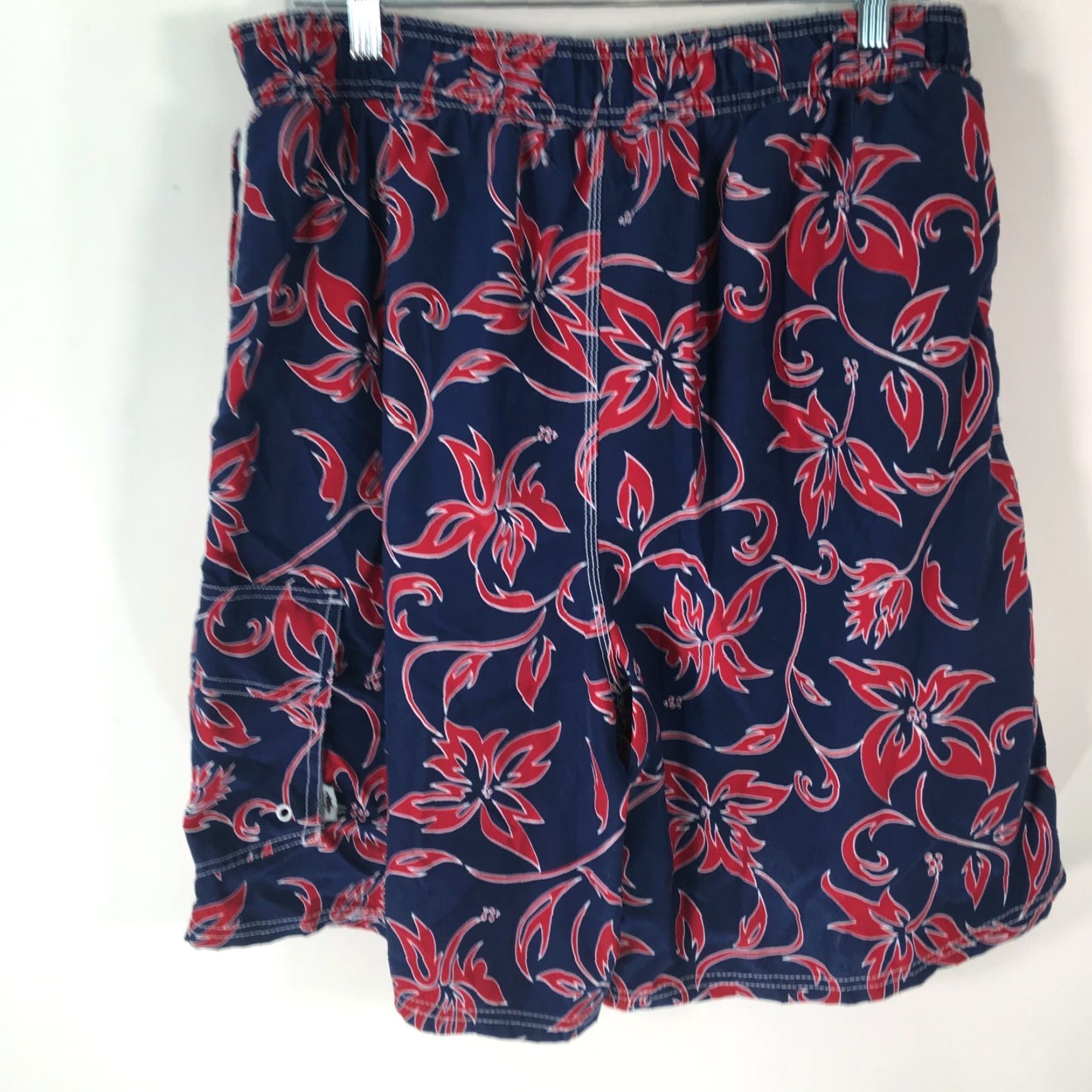 Vintage Mad Iguana Sportswear Mens Floral Board Swim Blue Trunks XL Col 100% Polyester Bottom Size US 36 / EU 52 - 2 Thumbnail