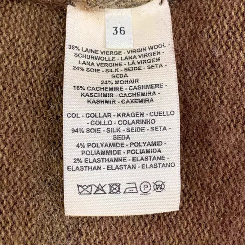 Hermes Hermes Deep Brown Striped Turtle Neck Sweater-2506 Size XS / US 0-2 / IT 36-38 - 7 Thumbnail