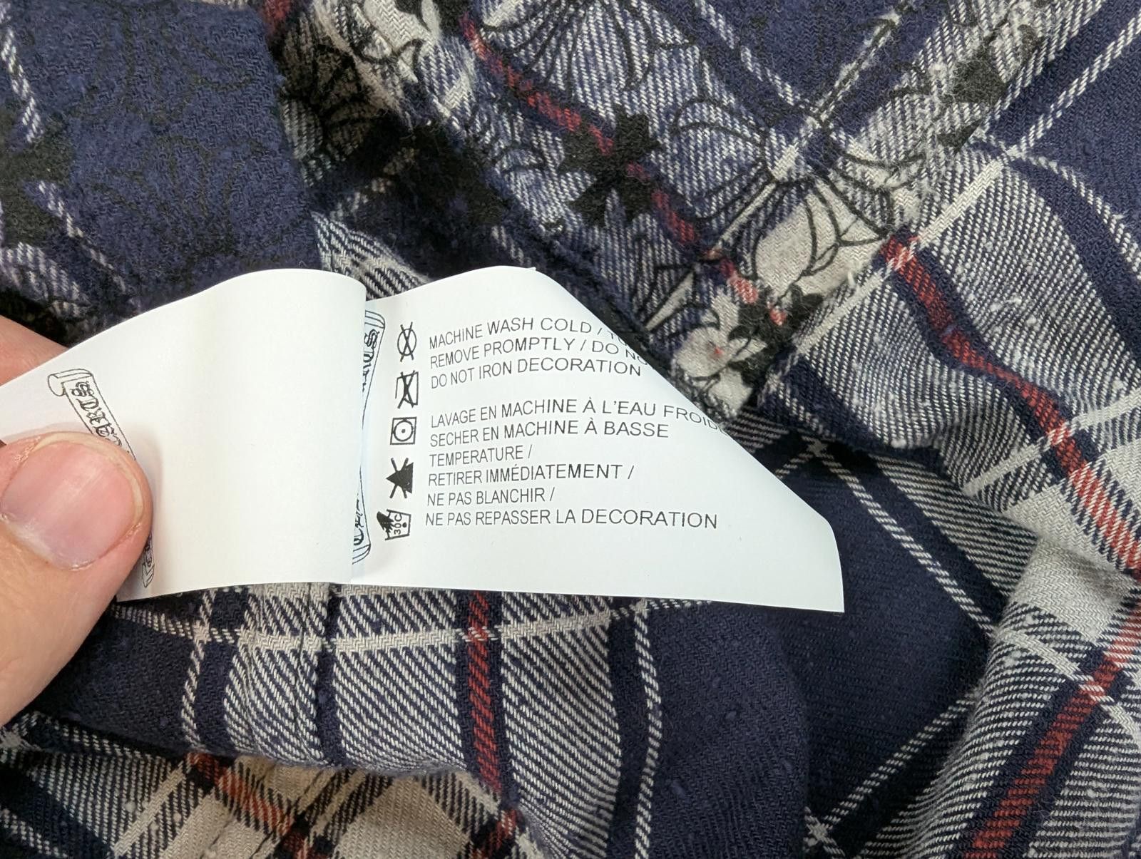 Chrome Hearts Chrome Hearts Loose Ends Flannel in Blue Size US L / EU 52-54 / 3 - 9 Thumbnail