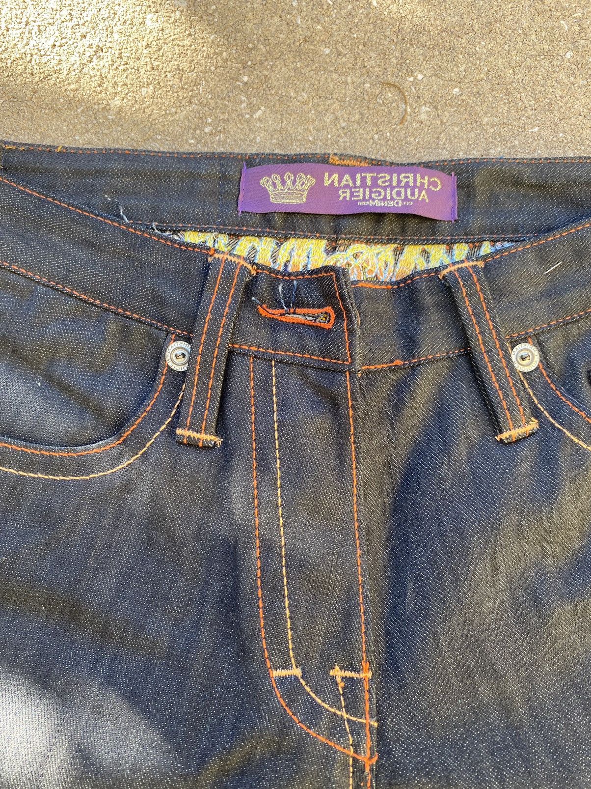 Christian Audigier Rare Christian Audigier Virgin Mary Jeans 34 Size US 34 / EU 50 - 5 Thumbnail