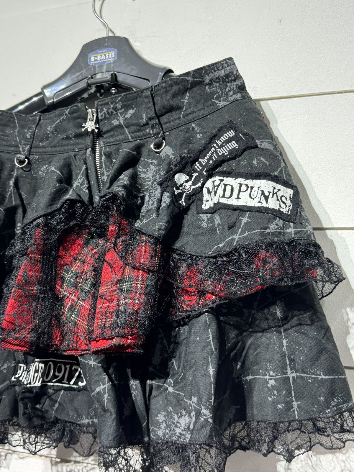 Hysteric Glamour × Vintage MAD PUNKS SKULL SKIRT Size 32" / US 10 / IT 46 - 5 Thumbnail