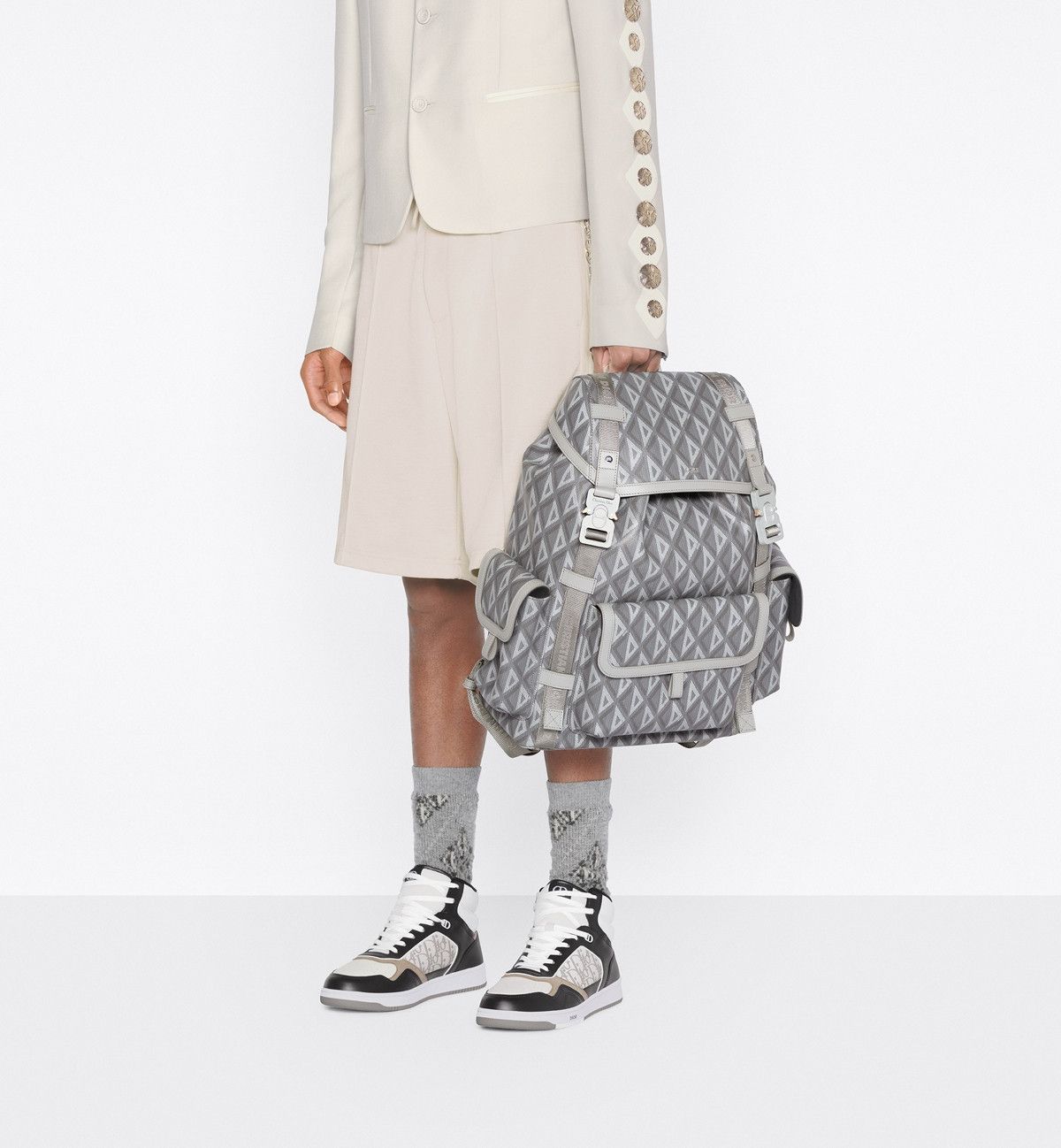 Dior o1bcso1str0226 Size:OS/Hit The Road Backpack in Grey Size ONE SIZE - 7 Thumbnail