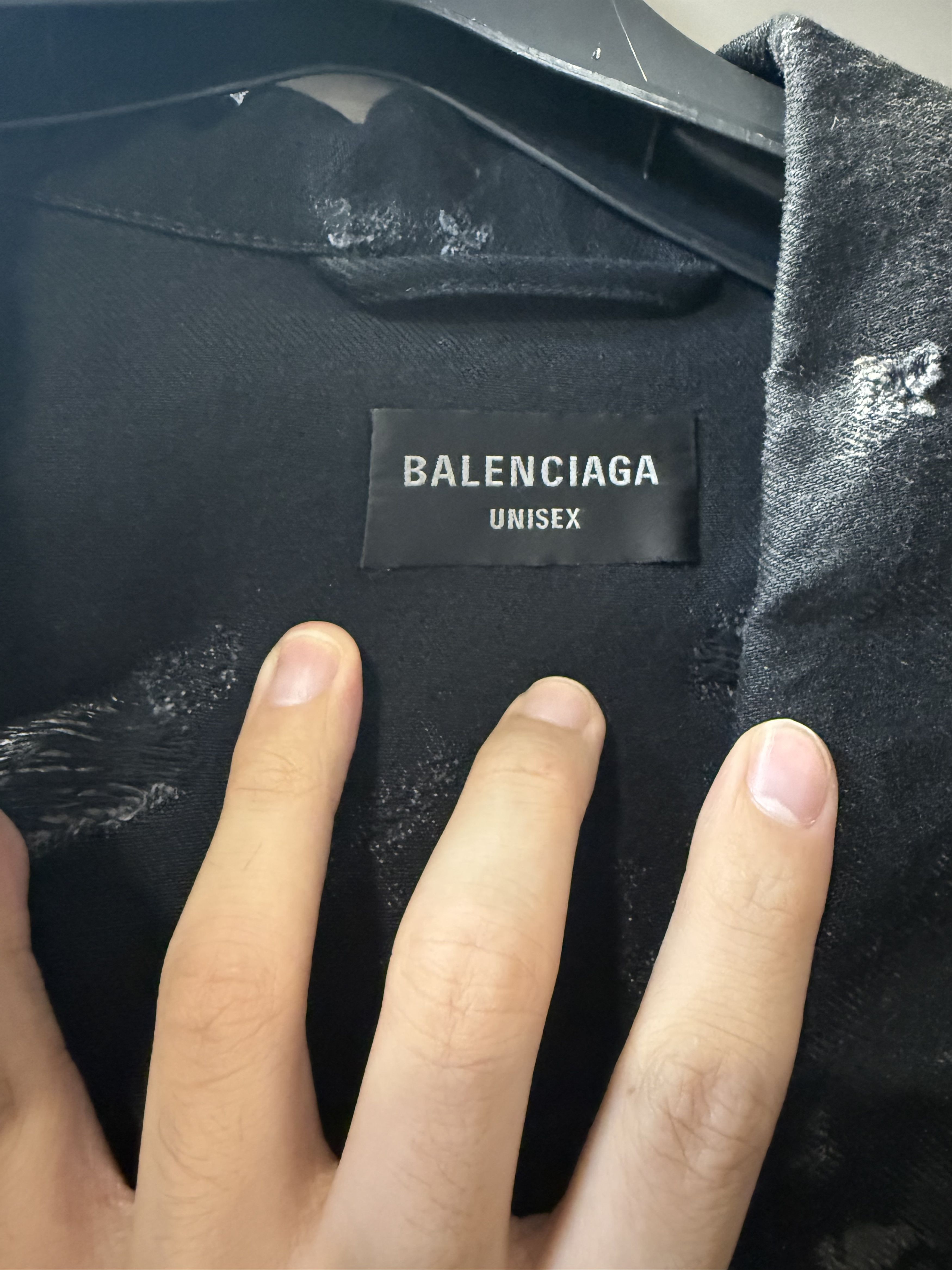 Balenciaga Balenciaga Heavy Distoryed Distressed Mud Denim Jacket Size US M / EU 48-50 / 2 - 8 Thumbnail