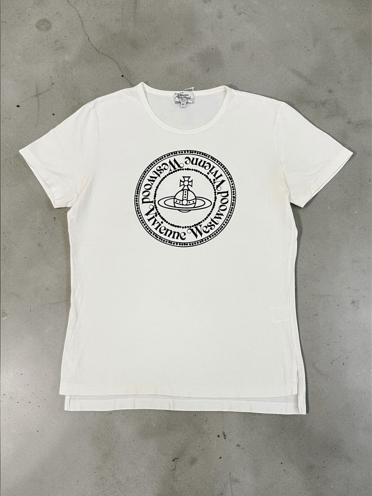 Vivienne Westwood Vintage Vivienne Westwood Orb Logo T-Shirt White Size 46 Size US M / EU 48-50 / 2 - 1 Thumbnail
