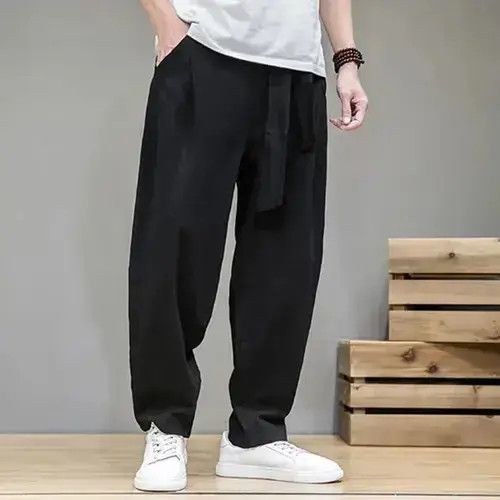 Jean Beige Harem Pants Elastic Waist Size US 32 / EU 48 - 1 Thumbnail