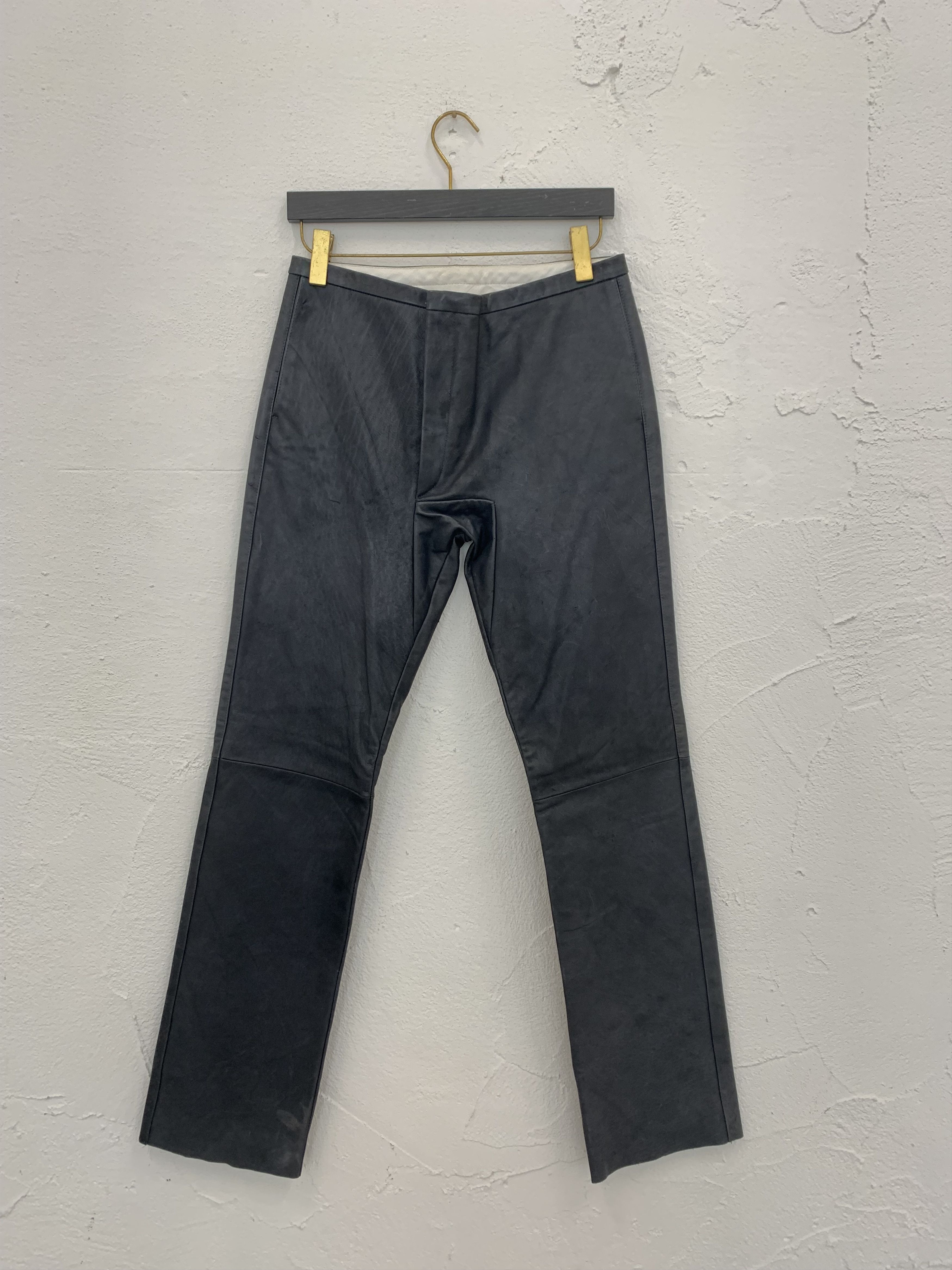 Carol Christian Poell SAMPLE CAROL CHRISTIAN POELL FALL 00 01 LEATHER PANTS Size US 34 / EU 50 - 1 Thumbnail