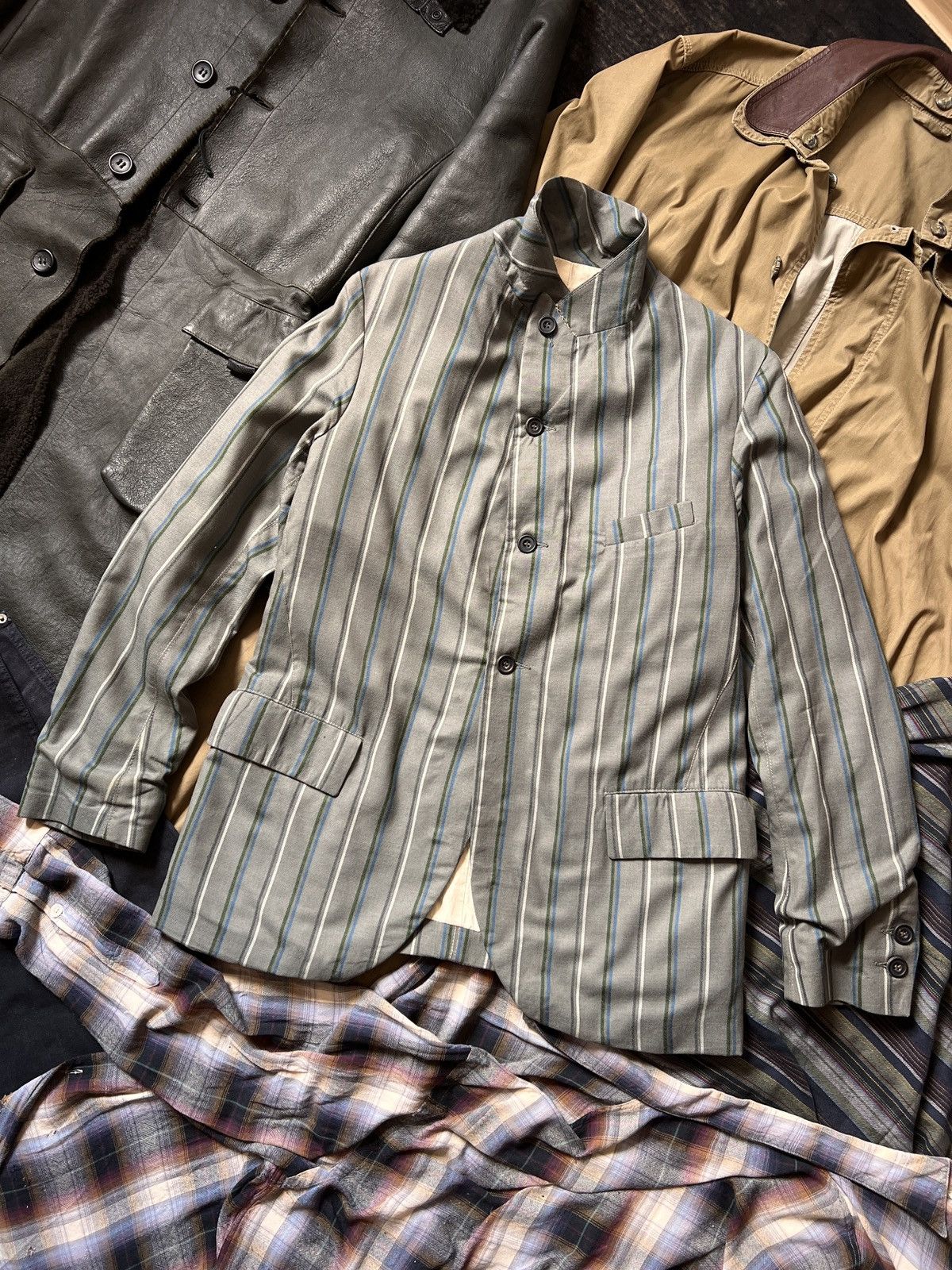 Paul Harnden Shoemakers Vintage Paul Harnden Shoemakers Striped Blazer Jacket Size US M / EU 48-50 / 2 - 1 Thumbnail