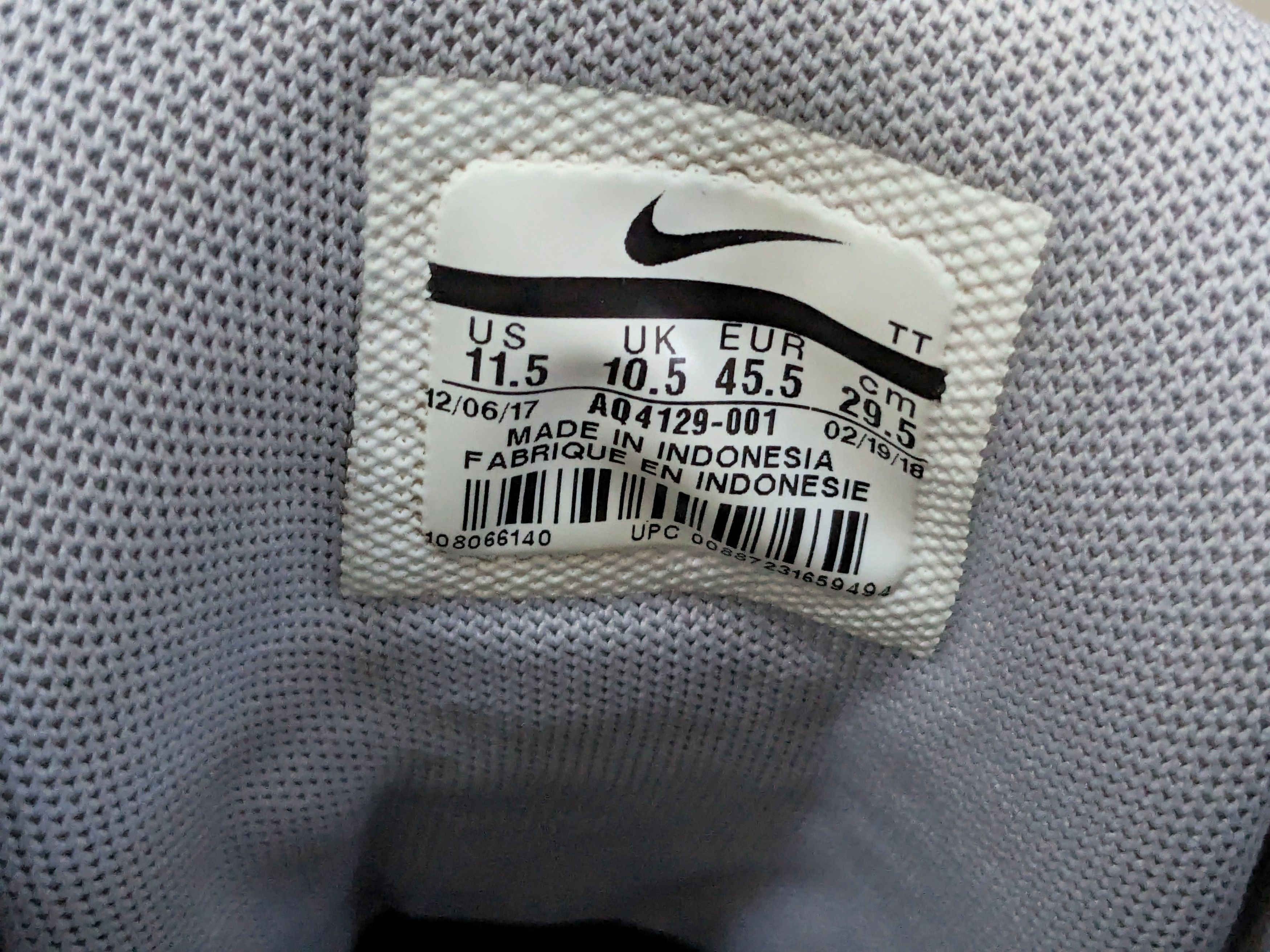 Nike Nike Air Max 95 SE Pull Tab Wolf Grey 11.5 AQ4129-001 Size US 11.5 / EU 44-45 - 10 Thumbnail