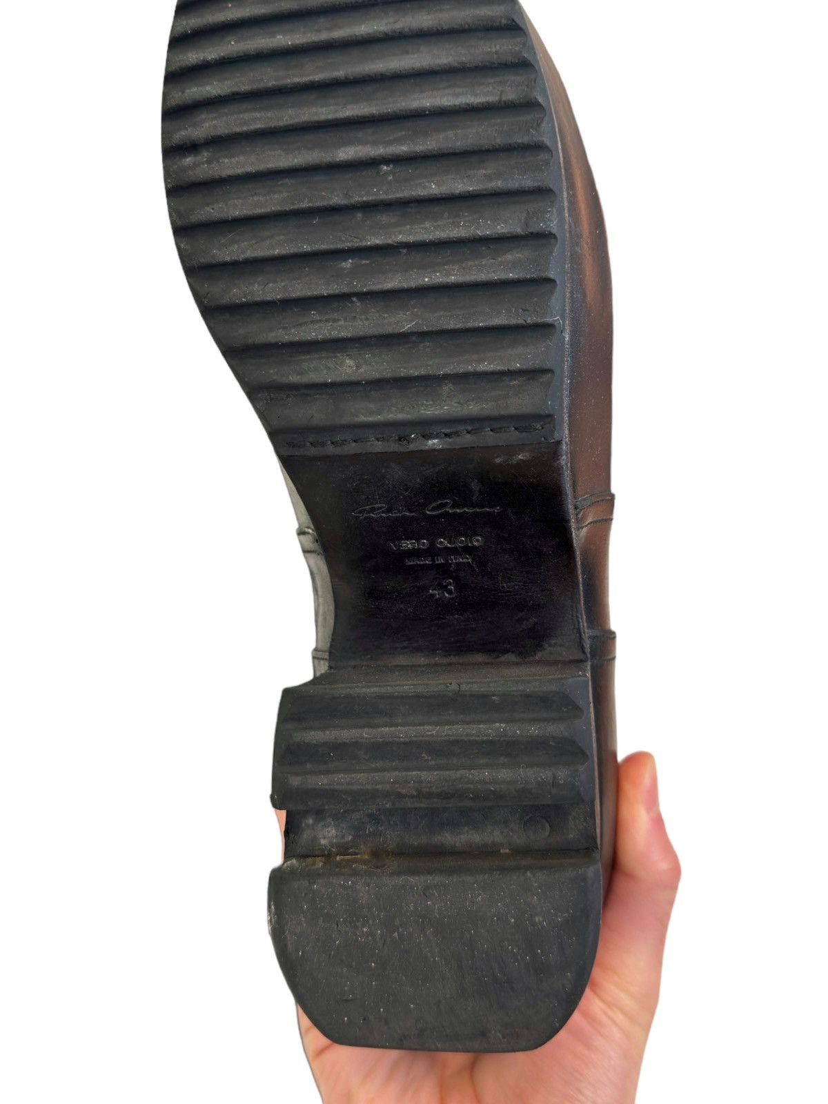 Rick Owens Sz43 High Leather Ballast Boot Size US 10 / EU 43 - 7 Thumbnail