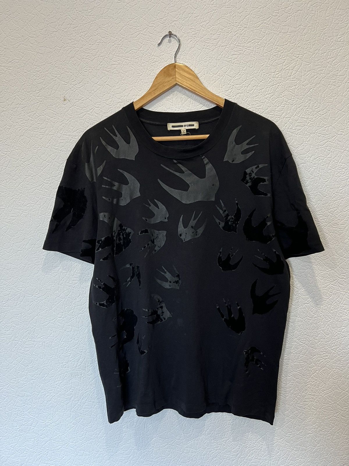 Alexander mcqueen swallow t shirt on sale