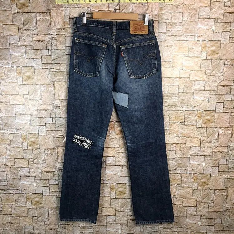 Levi's DL 553 Levis patchwork Distressed ripped Denim jeans #A135 Size US 28 / EU 44 - 17 Thumbnail