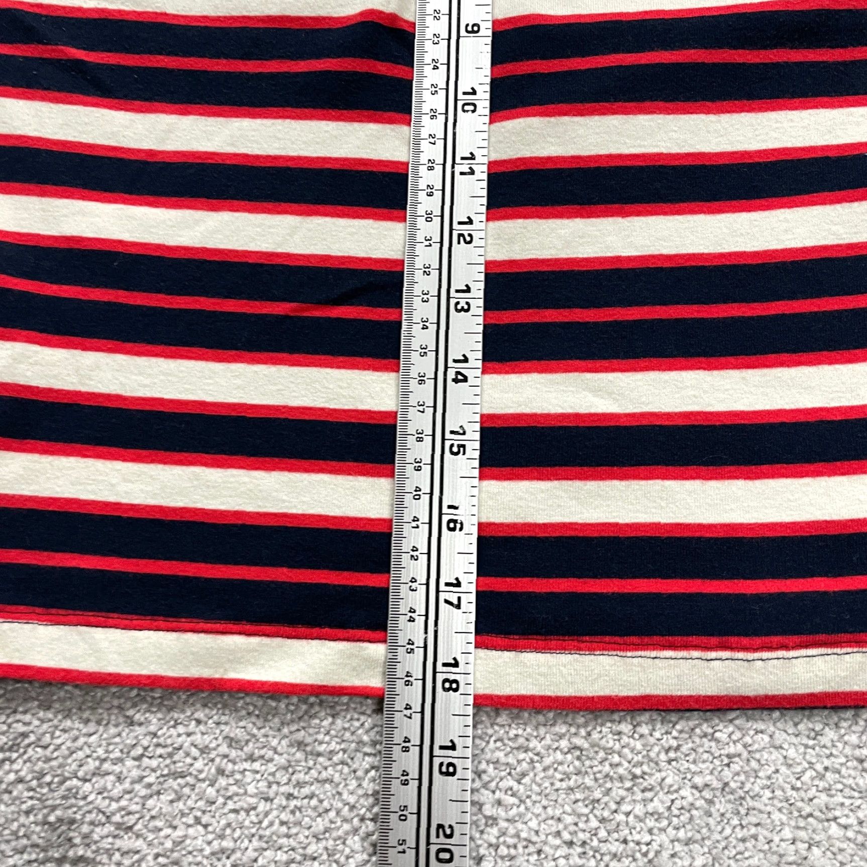 Lands' End VINTAGE Lands' End Women's Shirt Small 6-8 Casual Long Sleeve Striped Cotton Blue Red Women's Size S / US 4 / IT 40 - 5 Thumbnail