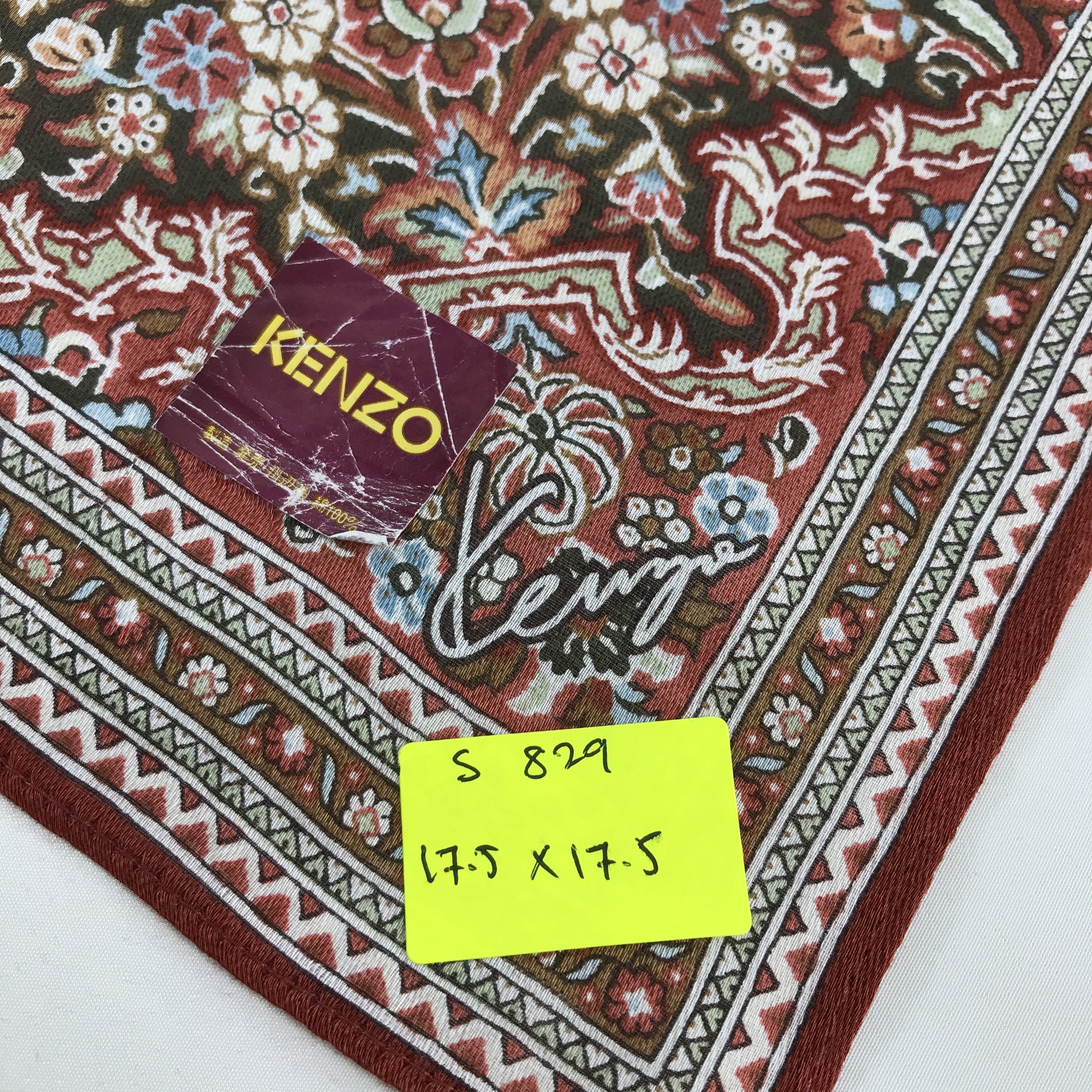 Kenzo × Vintage Kenzo Bandana / Handkerchief / Neckerchief - S829 Size ONE SIZE - 5 Thumbnail