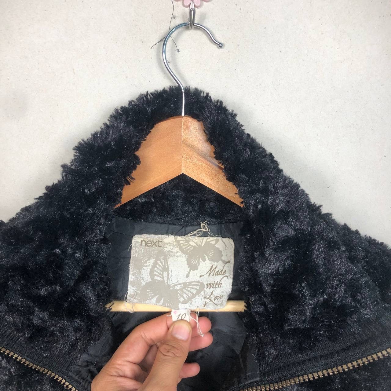 Japanese Brand 2000s Japanese NEXT Faux Fur Knit Long Sleeve Knitwear Size US S / EU 44-46 / 1 - 5 Thumbnail