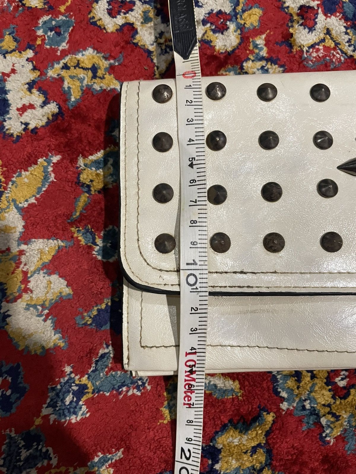 20471120 Grunge Leather Handbag Studded Skull White If Six Was Nine Size ONE SIZE - 10 Thumbnail