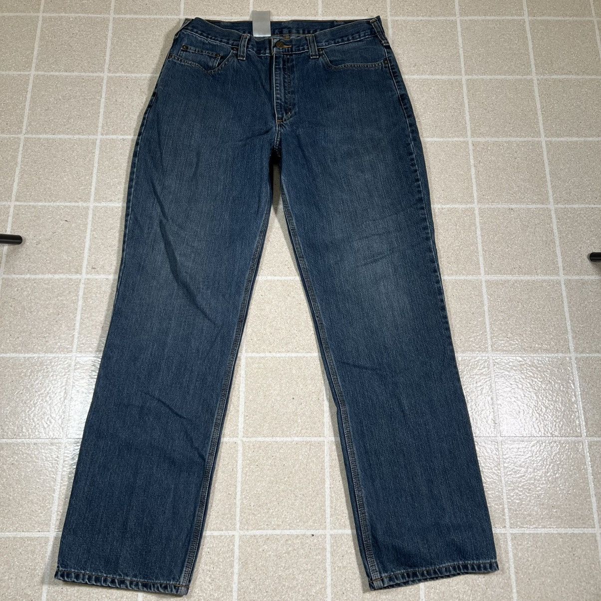 Carhartt Carhartt Men’s Jeans Denim Relaxed Fit Sz 34x32 101483-968 Size US 34 / EU 50 - 3 Thumbnail