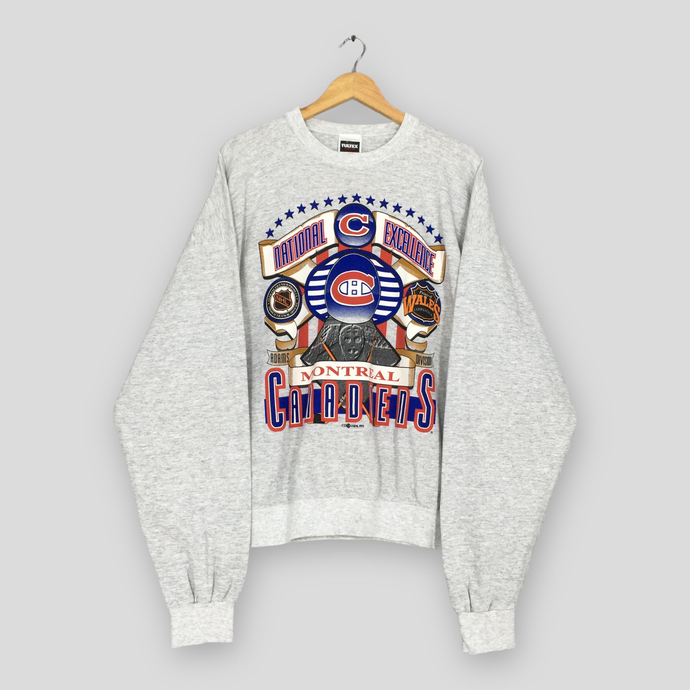 NHL × Tultex × Vintage Vintage 90s Montreal Canadiens NHL Sweatshirt Large Size US L / EU 52-54 / 3 - 1 Thumbnail