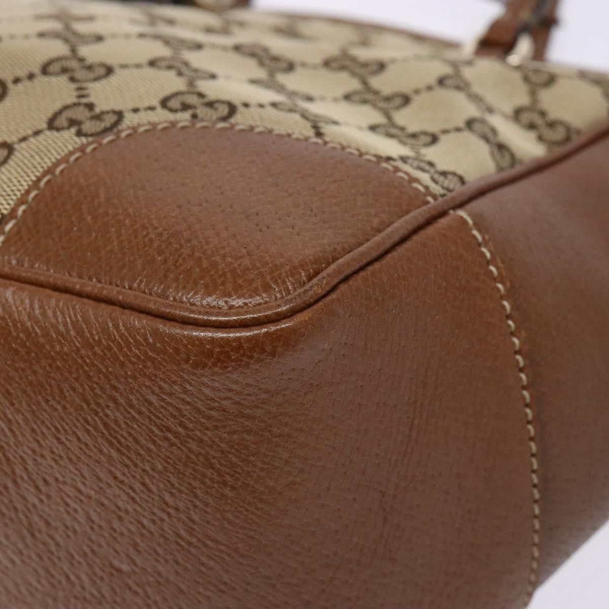 Gucci GUCCI GG Canvas Hand Bag Beige Gold Size ONE SIZE - 11 Thumbnail