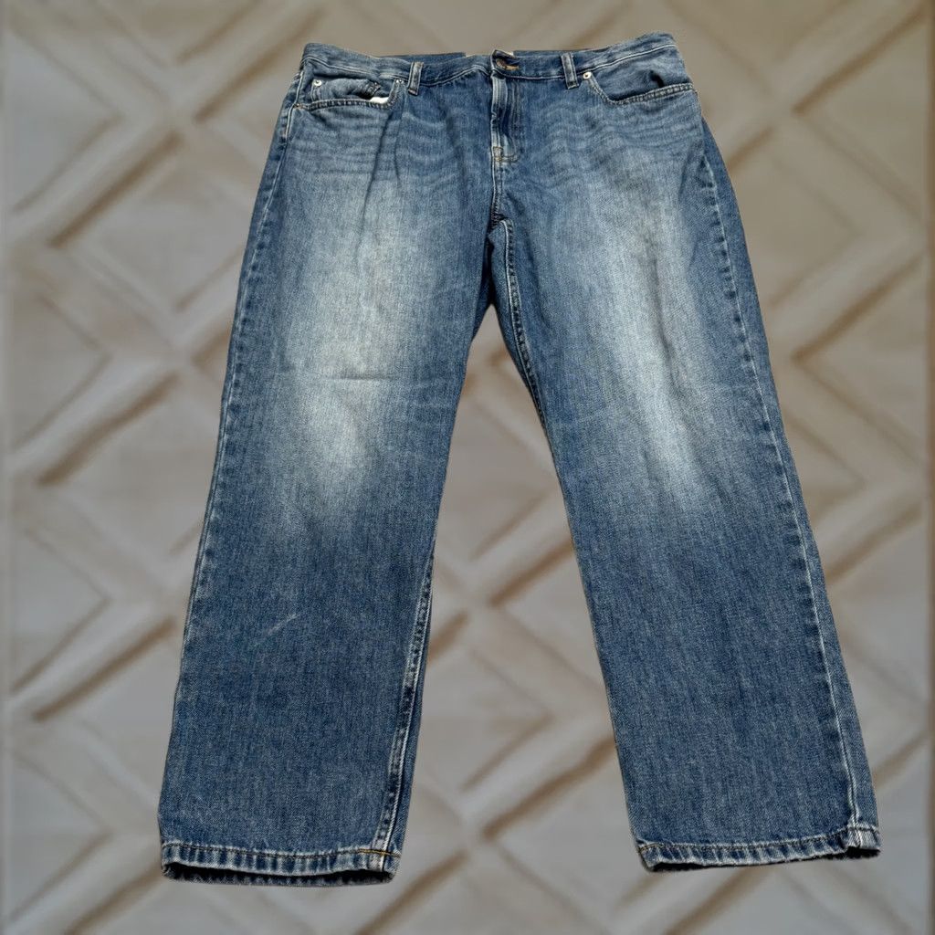 Everlane Everlane Jeans Women 33 Blue Medium Wash Relaxed Straight Denim Size 25" / US 0 / IT 36 - 1 Thumbnail