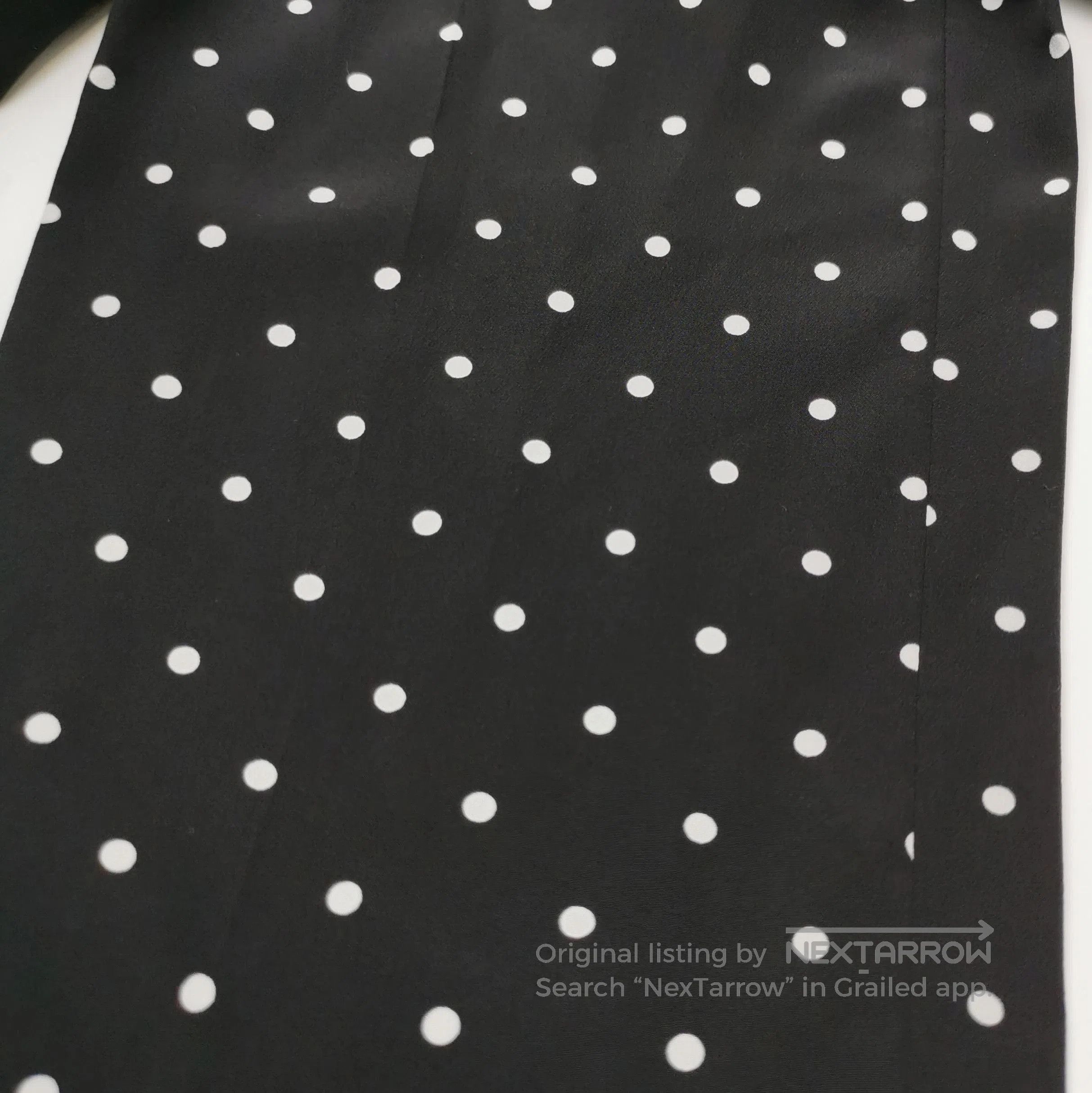 Prada Prada Polka Dot Long Pants in Black . Size 37" - 3 Thumbnail